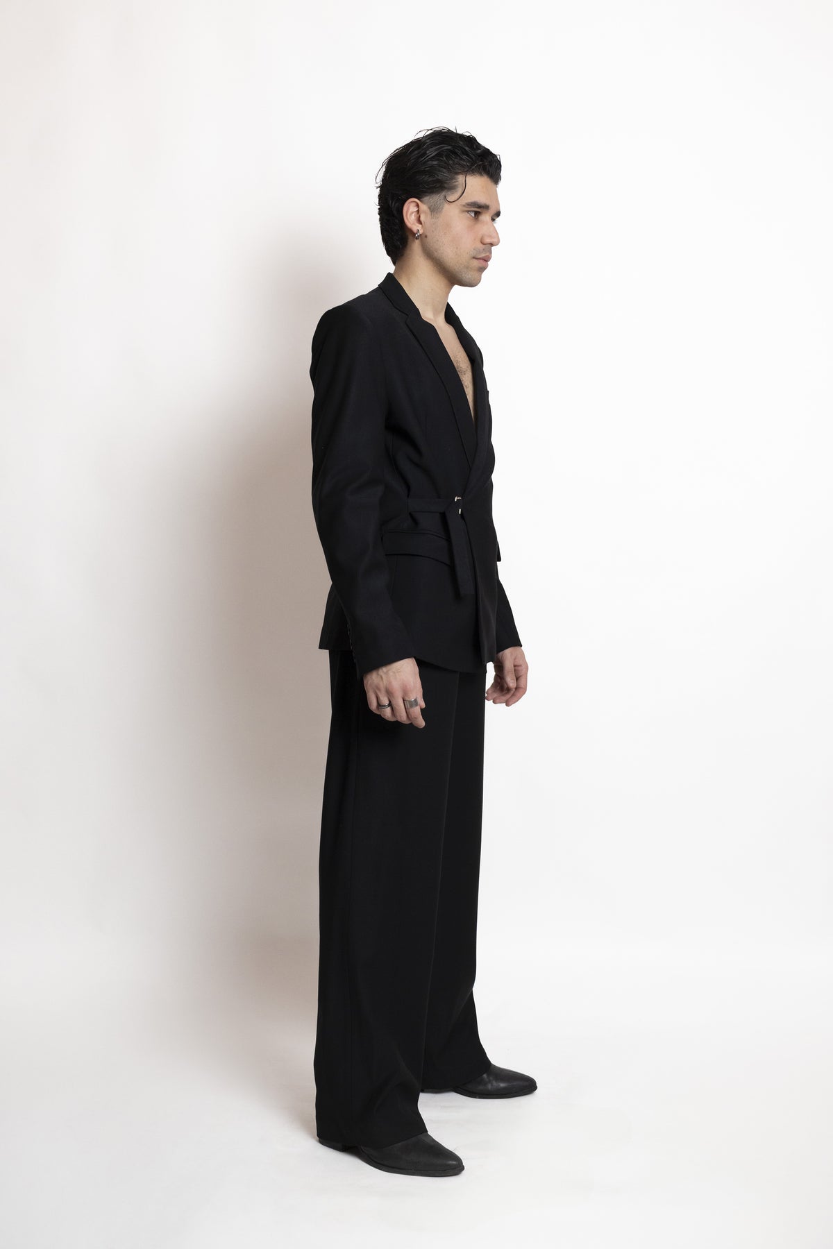 Suit Cool Wool Pants Black