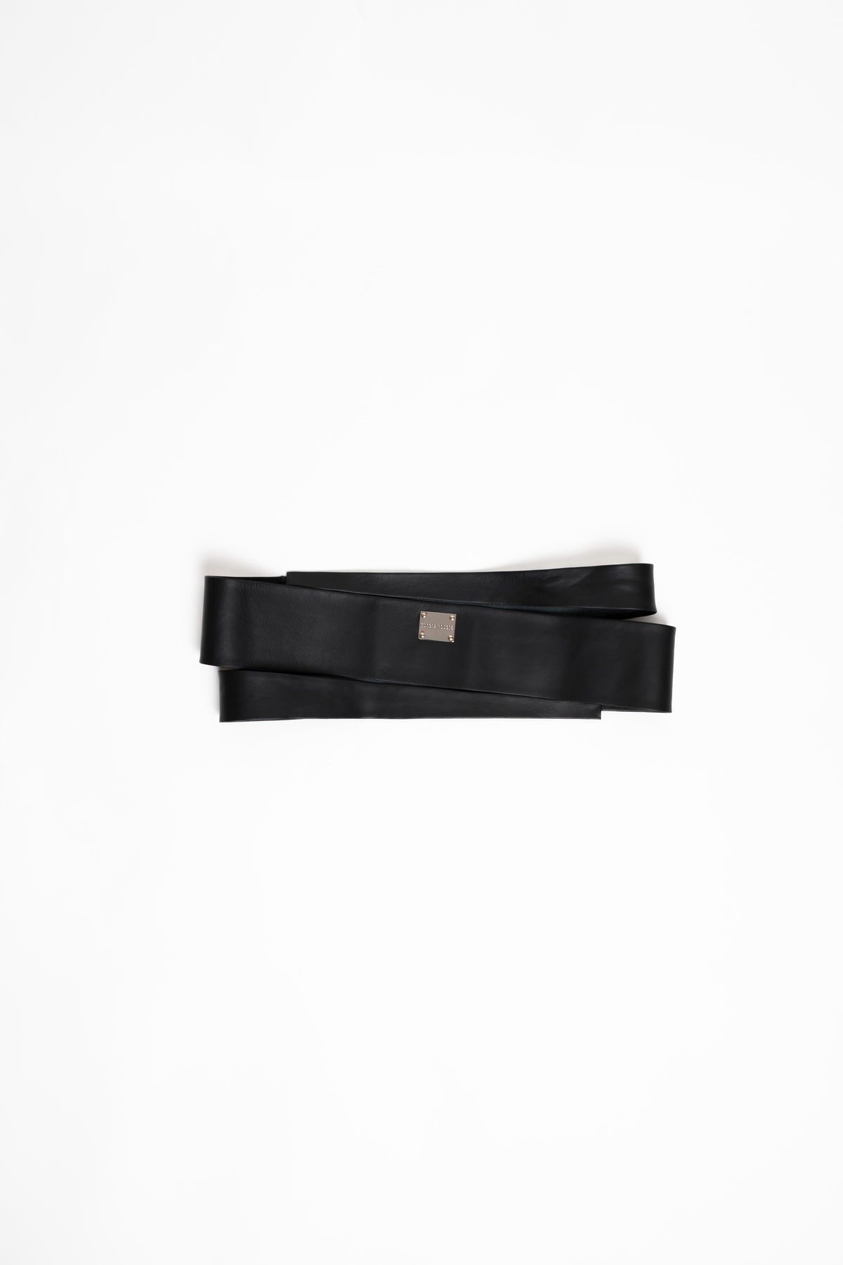 Large Leather Belt Black