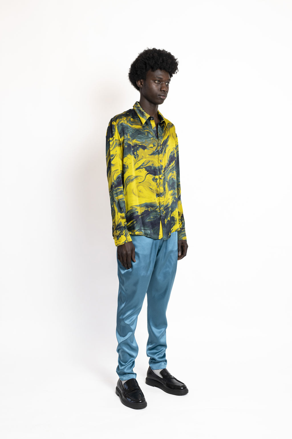 Rouge Shirt Gold Marmo