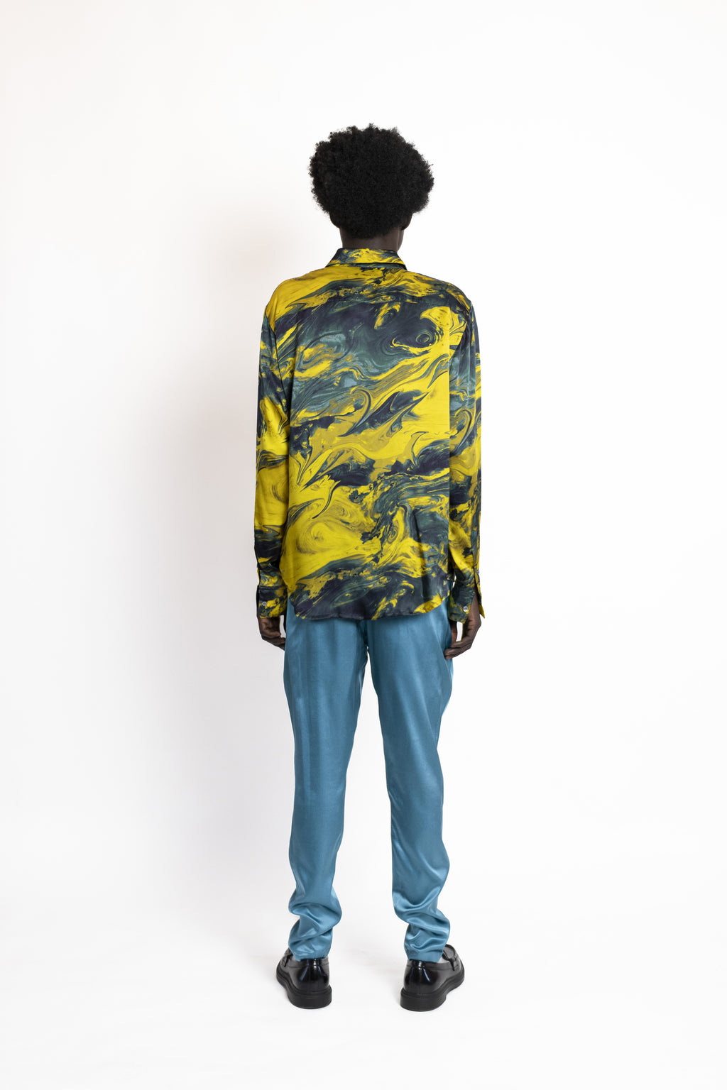 Rouge Shirt Gold Marmo