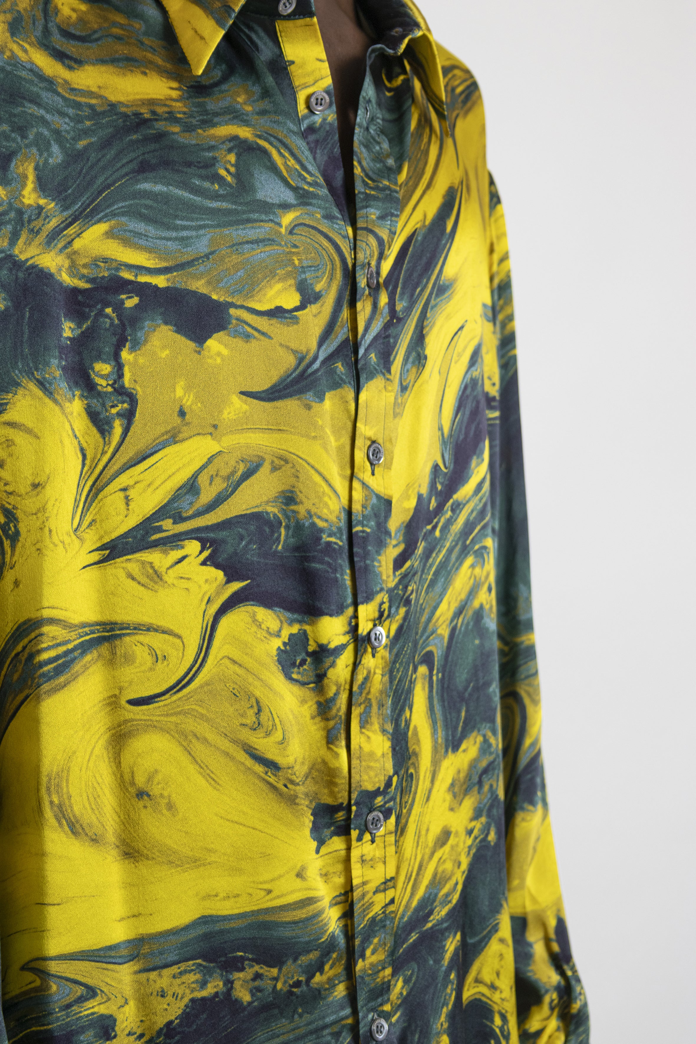 Rouge Shirt Gold Marmo