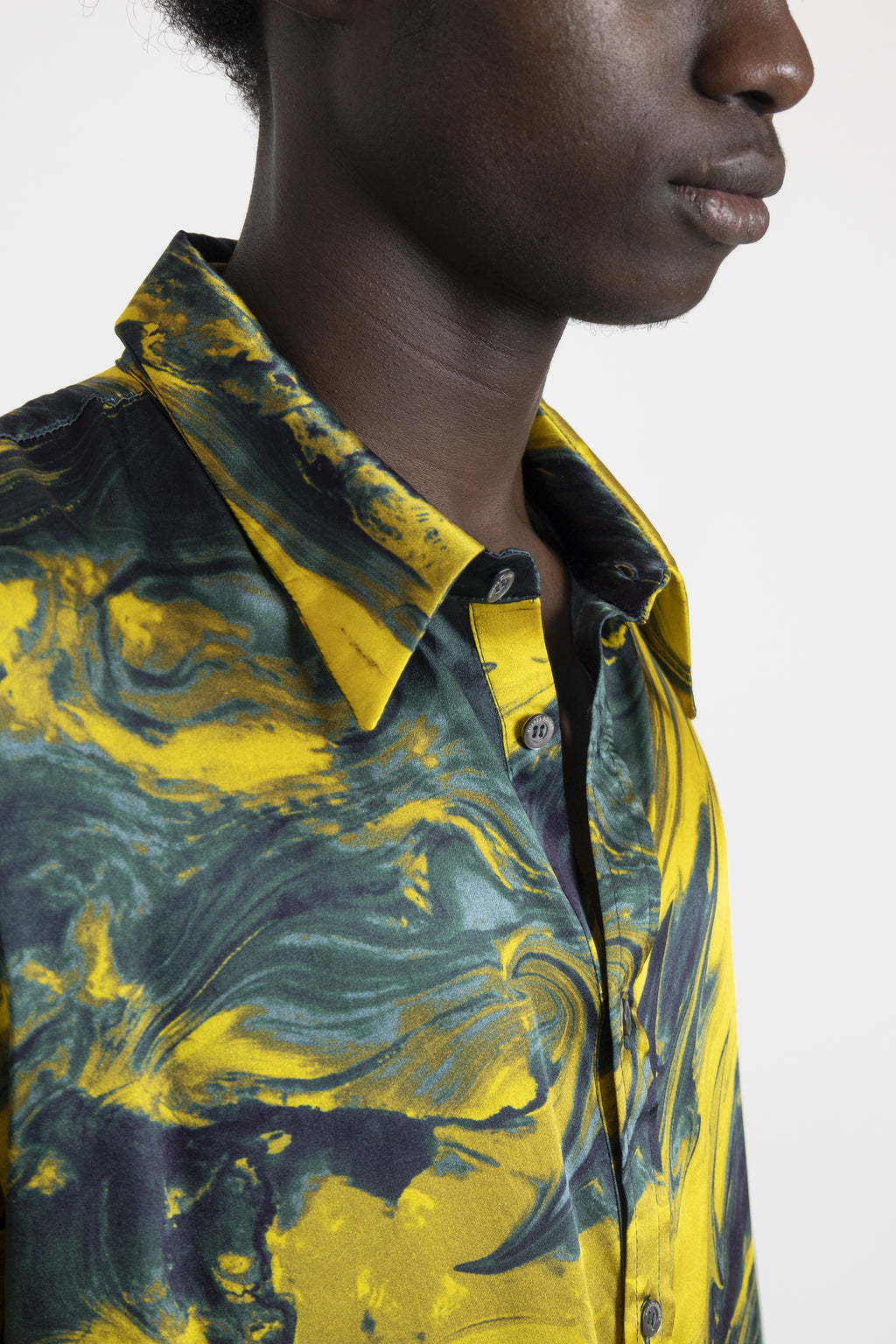 Rouge Shirt Gold Marmo