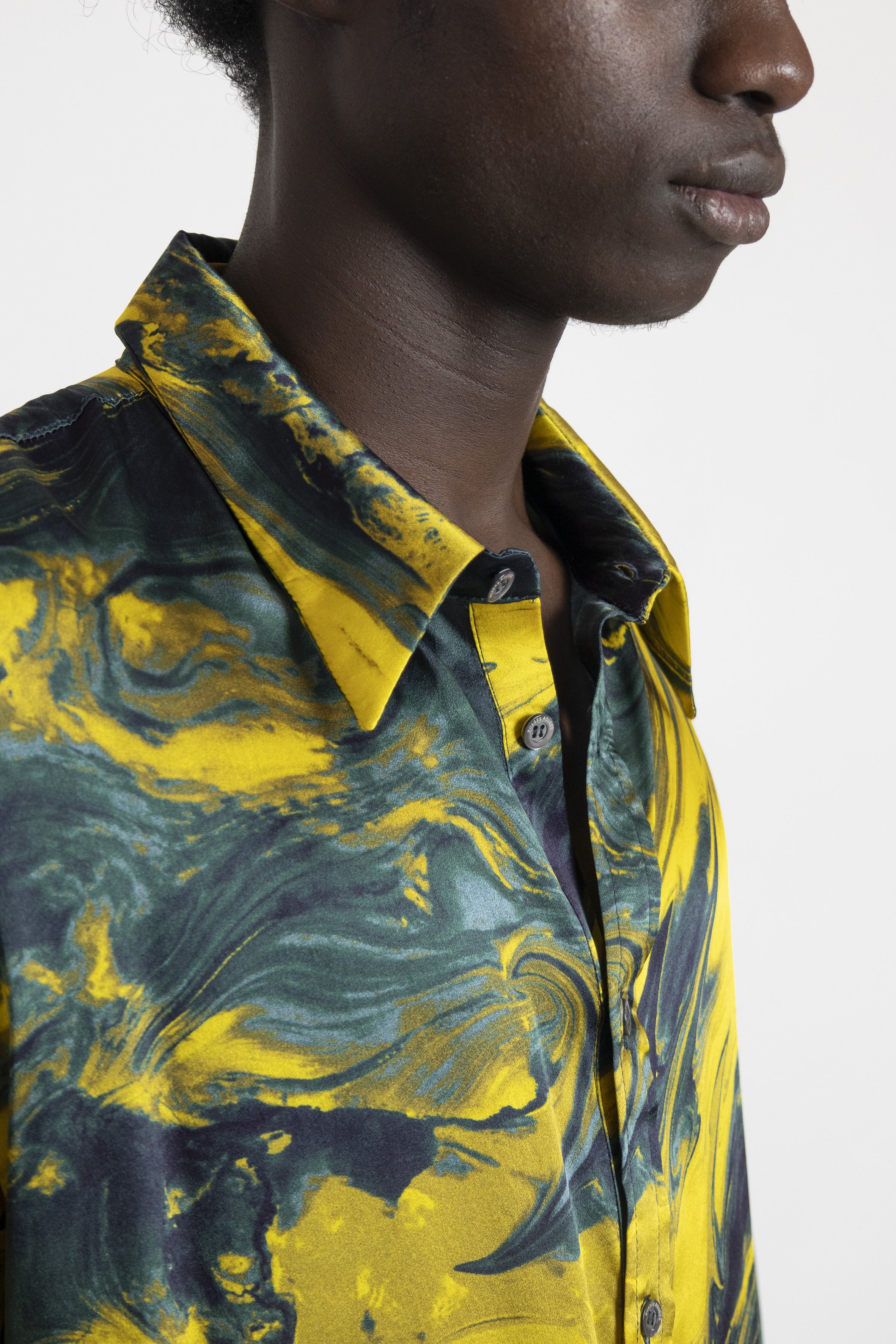 Rouge Shirt Gold Marmo