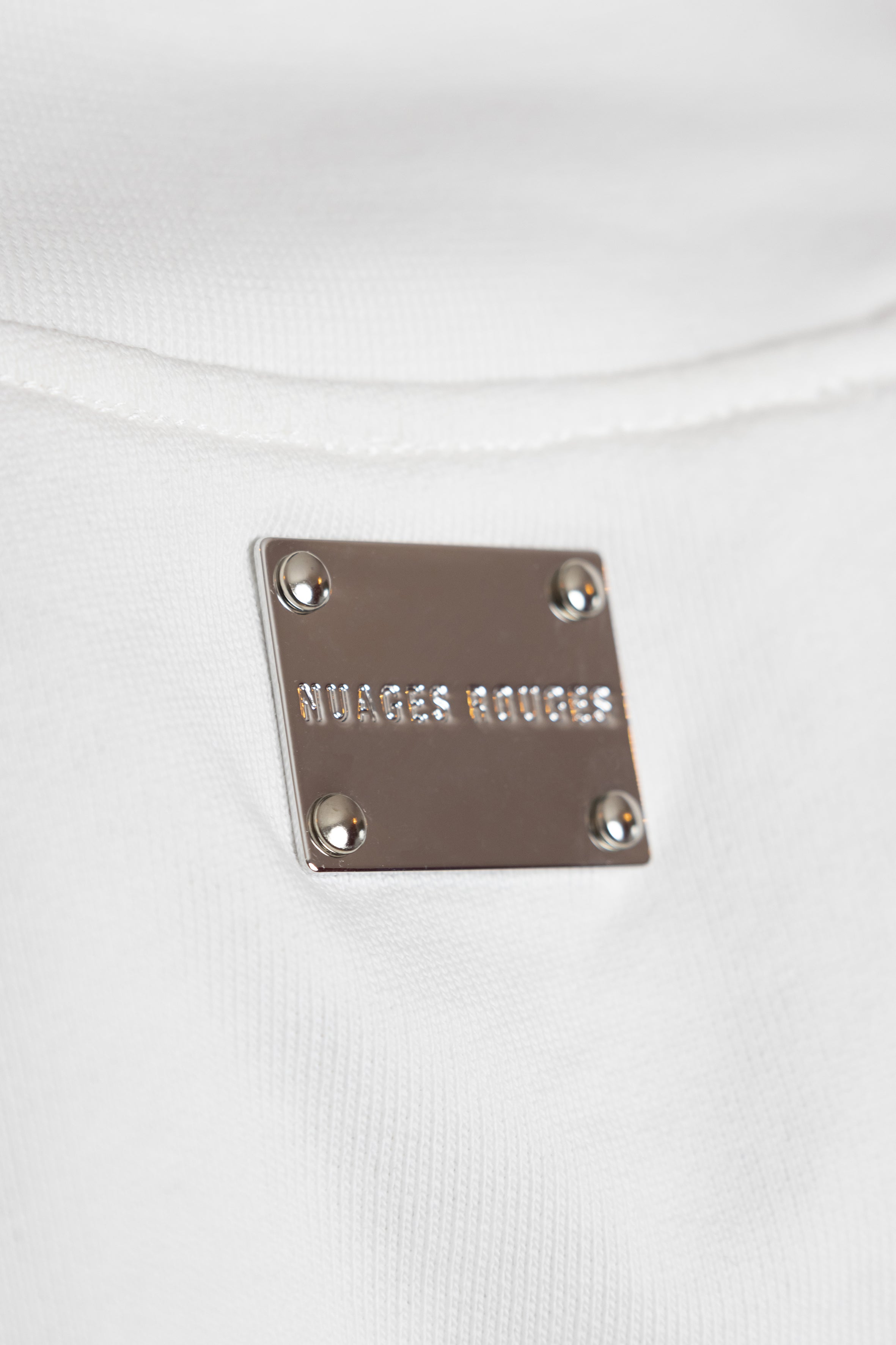 V Neck Sweatshirt White